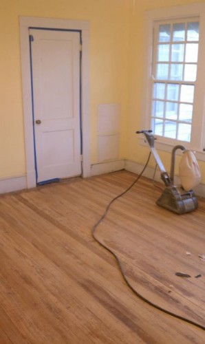 Wood floors sanded