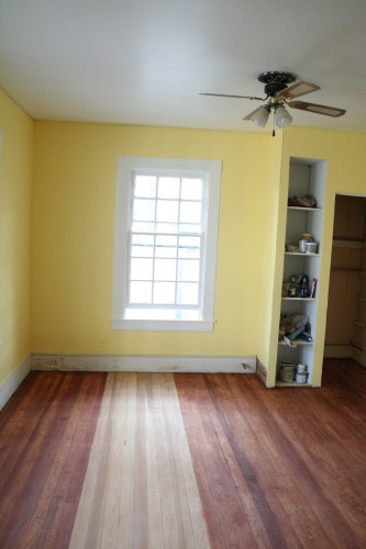 staining the floors